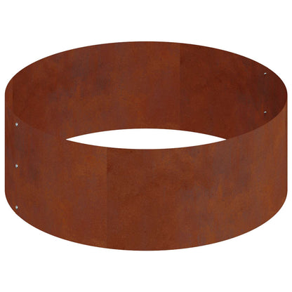 Garden Planter Silver 90 x 90 x 20 cm Weathering steel Ø 90 cm