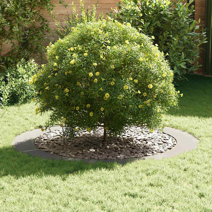 vidaXL suitable for Flat Tree Rings 5 pcs Silver Ø90/120 cm 3