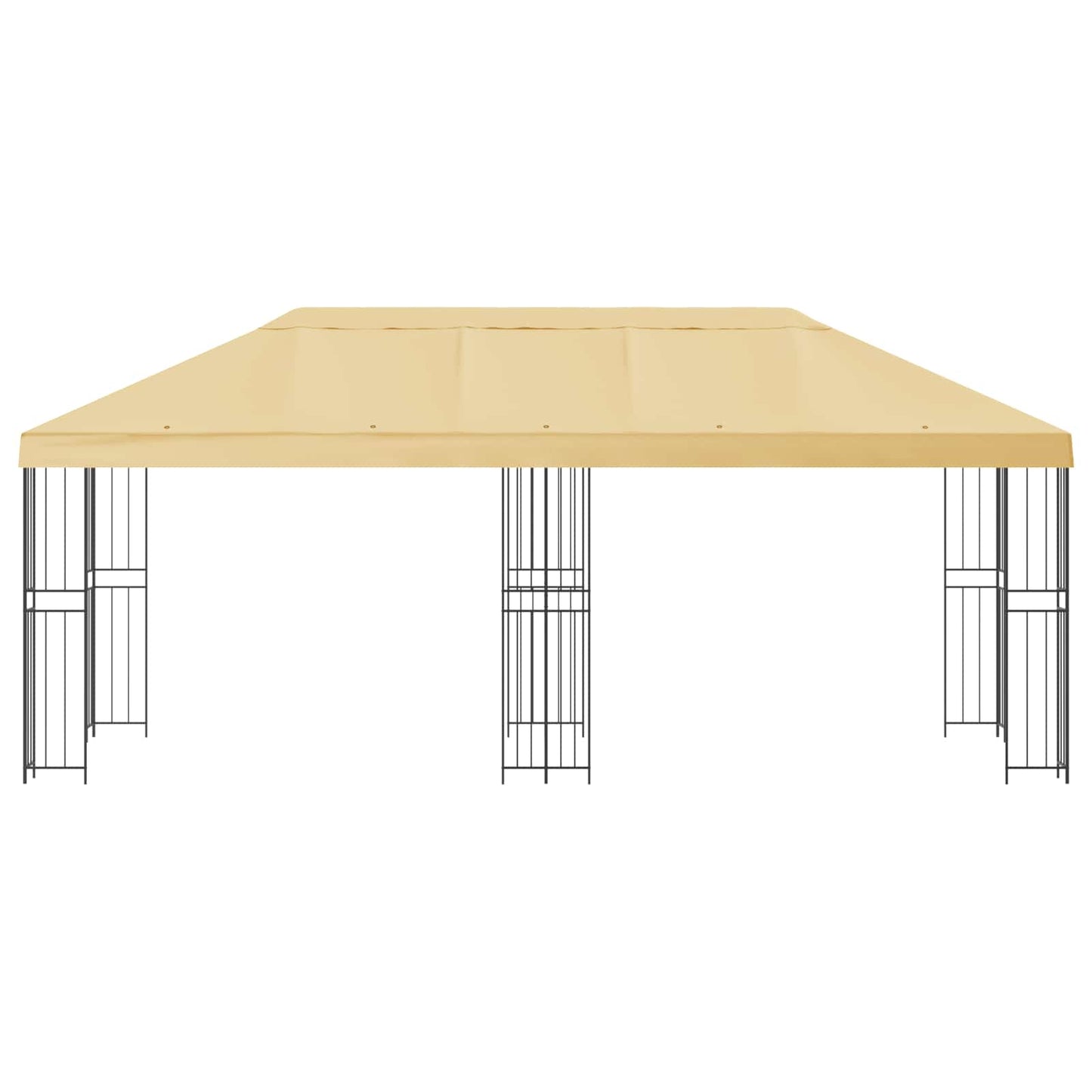 vidaXL Garden Gazebo 6 x 3 m Cream Polyester and Steel 190 gsm 3