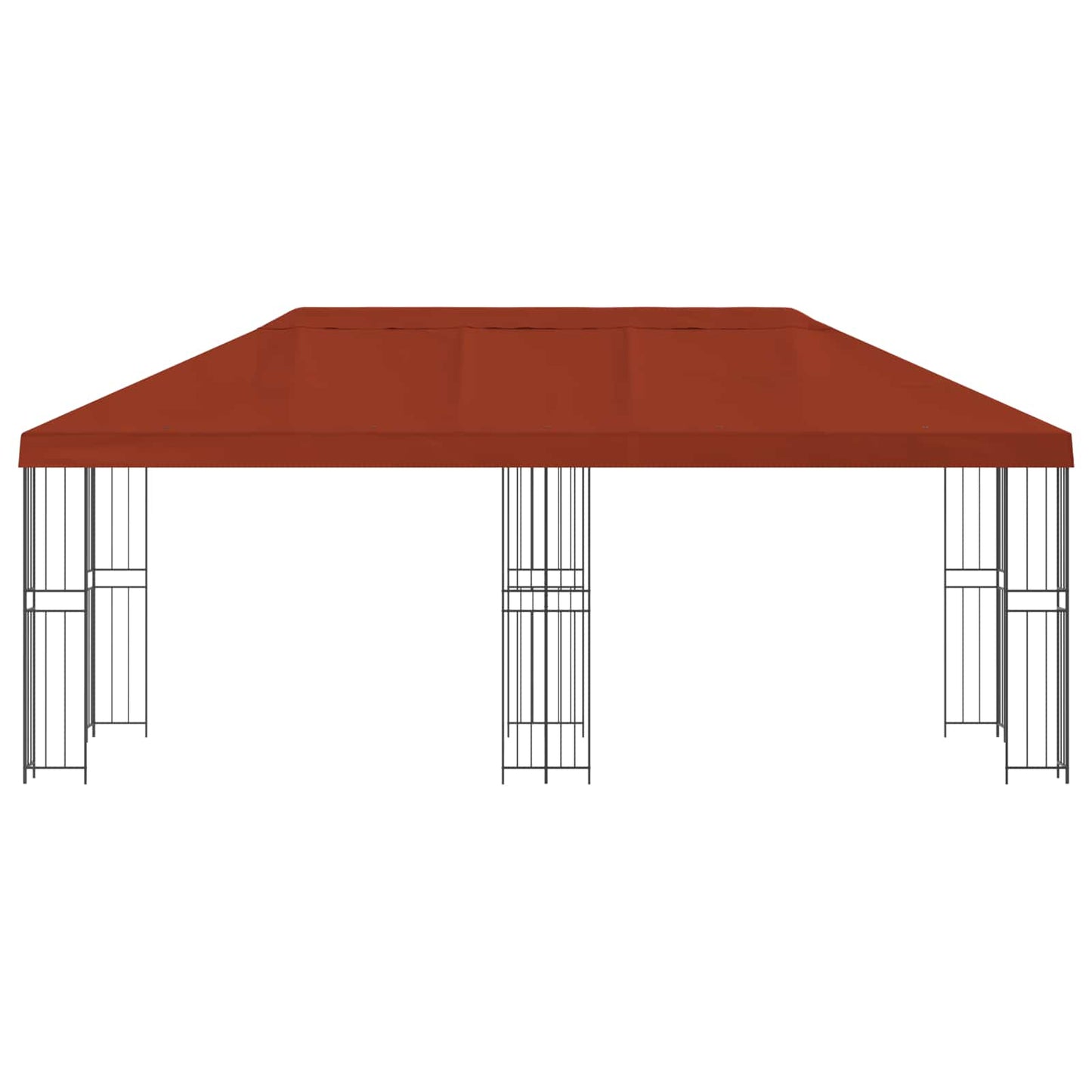 vidaXL Garden Gazebo 6 x 3 m Terracotta Polyester and Steel 190 gsm 3