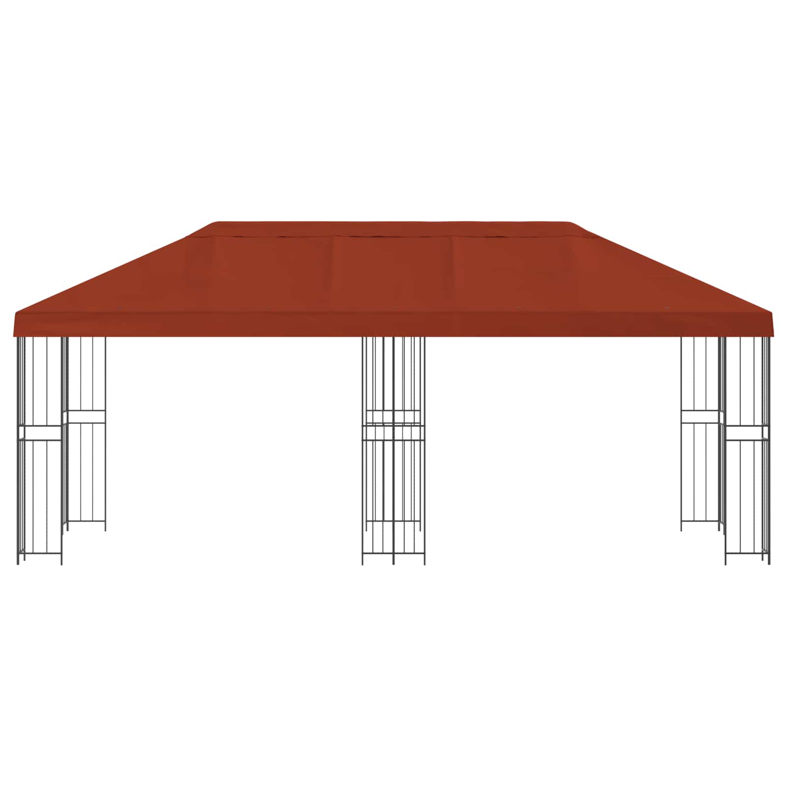 vidaXL Garden Gazebo 6 x 3 m Terracotta Polyester and Steel 190 gsm 3