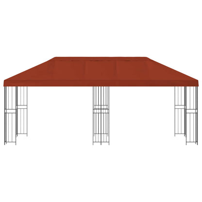 vidaXL Garden Gazebo 6 x 3 m Terracotta Polyester and Steel 190 gsm 3