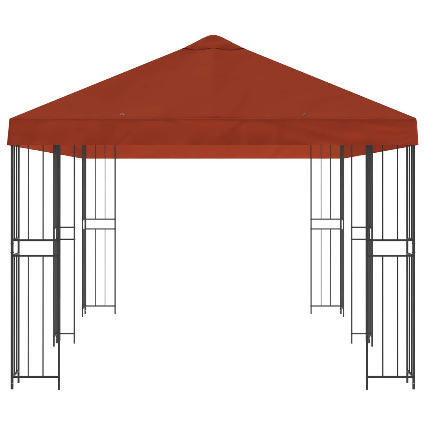 vidaXL Garden Gazebo 6 x 3 m Terracotta Polyester and Steel 190 gsm 4