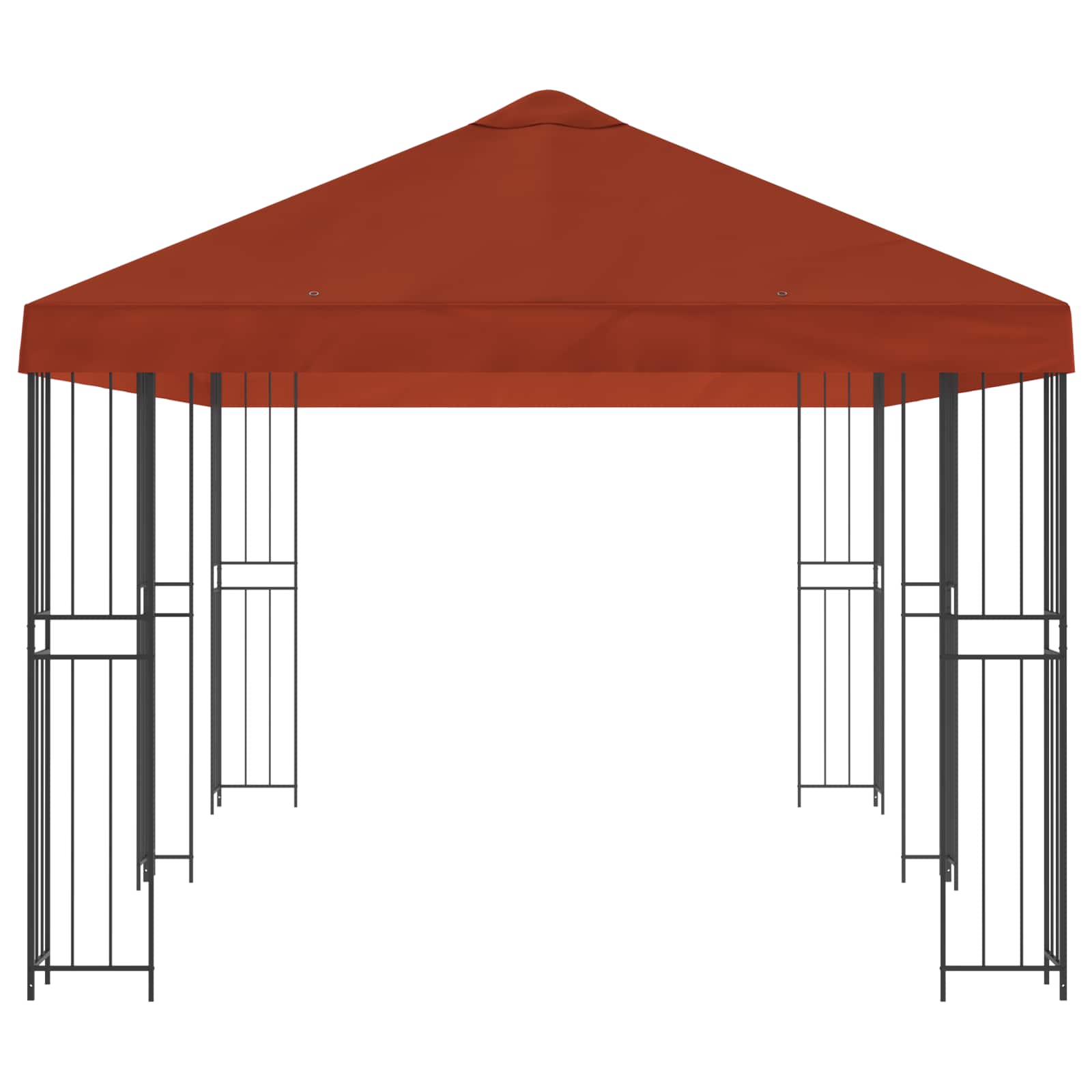 vidaXL Garden Gazebo 6 x 3 m Terracotta Polyester and Steel 190 gsm 4