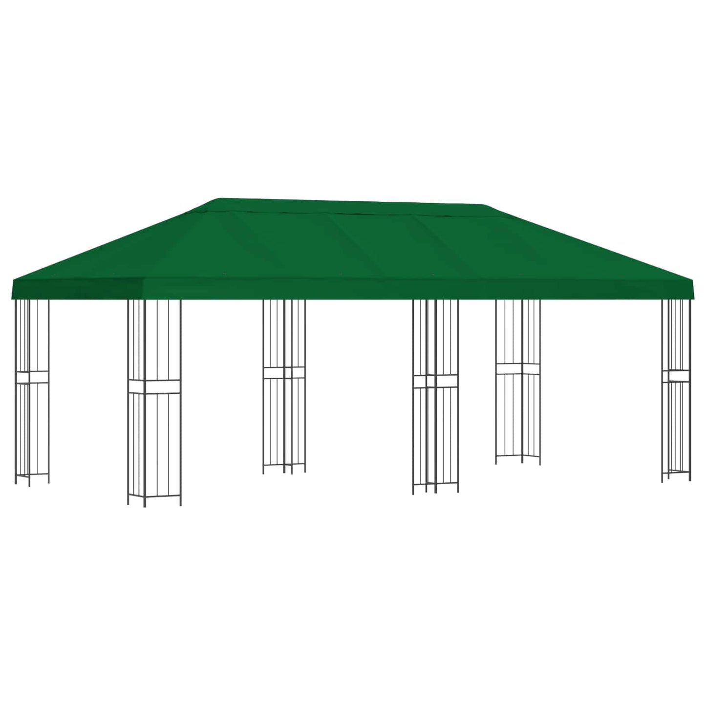 vidaXL Garden Gazebo 6 x 3 m Green Polyester and Steel 190 gsm 2