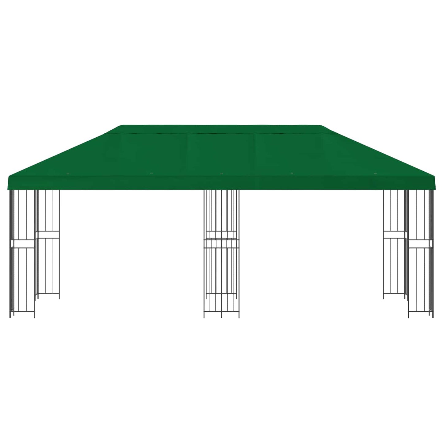 vidaXL Garden Gazebo 6 x 3 m Green Polyester and Steel 190 gsm 3