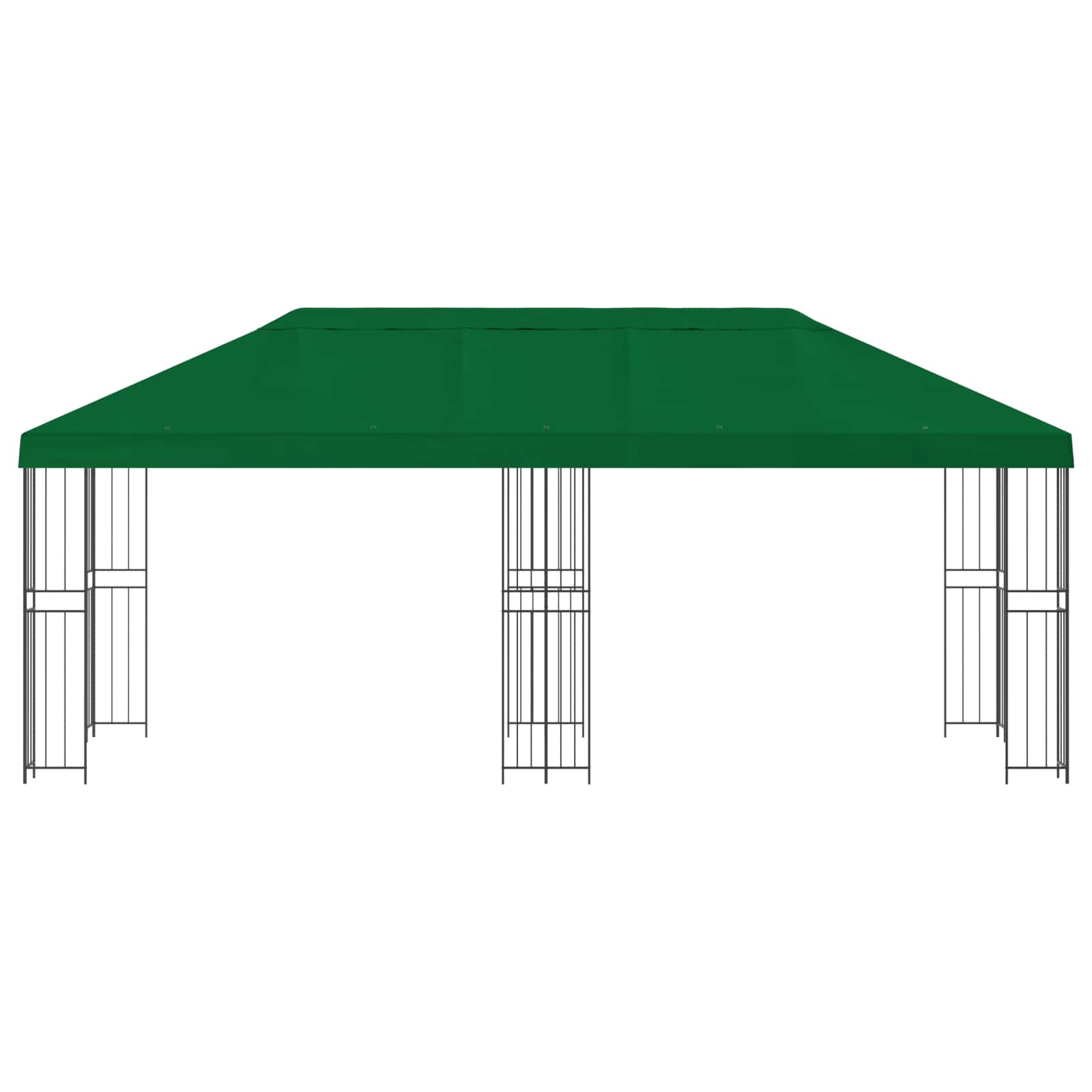 vidaXL Garden Gazebo 6 x 3 m Green Polyester and Steel 190 gsm 3