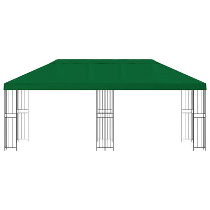 vidaXL Garden Gazebo 6 x 3 m Green Polyester and Steel 190 gsm 3