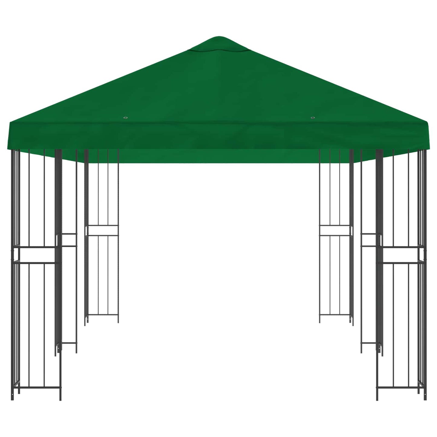 vidaXL Garden Gazebo 6 x 3 m Green Polyester and Steel 190 gsm 4