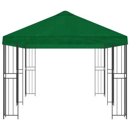vidaXL Garden Gazebo 6 x 3 m Green Polyester and Steel 190 gsm 4