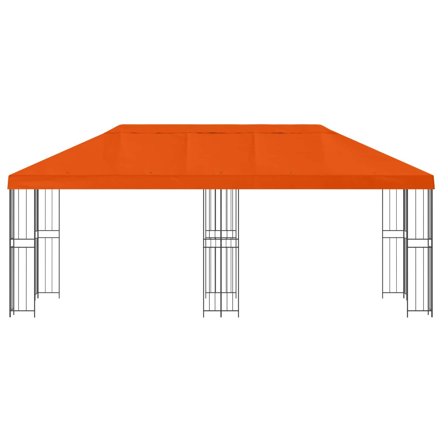 vidaXL Garden Gazebo 6 x 3 m Orange Polyester and Steel 190 gsm 3