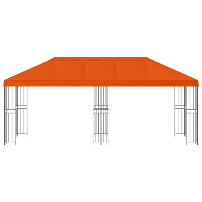 vidaXL Garden Gazebo 6 x 3 m Orange Polyester and Steel 190 gsm 3