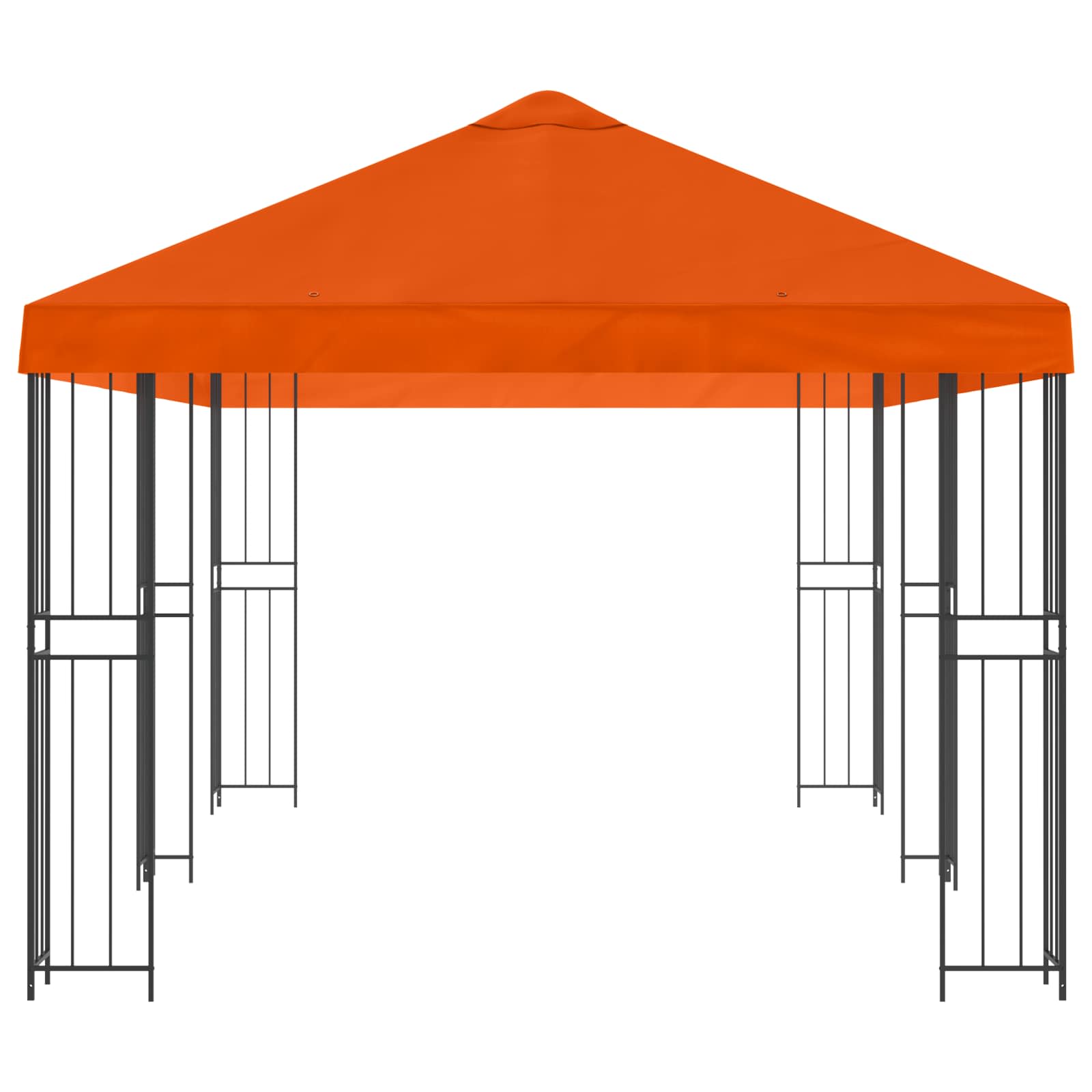 vidaXL Garden Gazebo 6 x 3 m Orange Polyester and Steel 190 gsm 4
