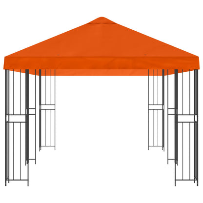 vidaXL Garden Gazebo 6 x 3 m Orange Polyester and Steel 190 gsm 4