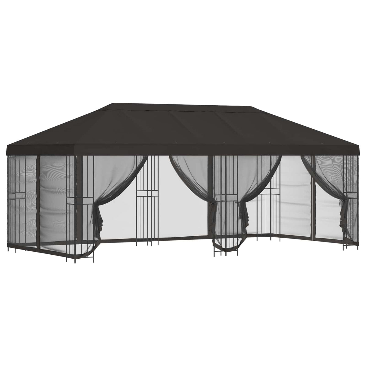 vidaXL Garden Gazebo with Sidewalls 6 x 3 m Anthracite 2
