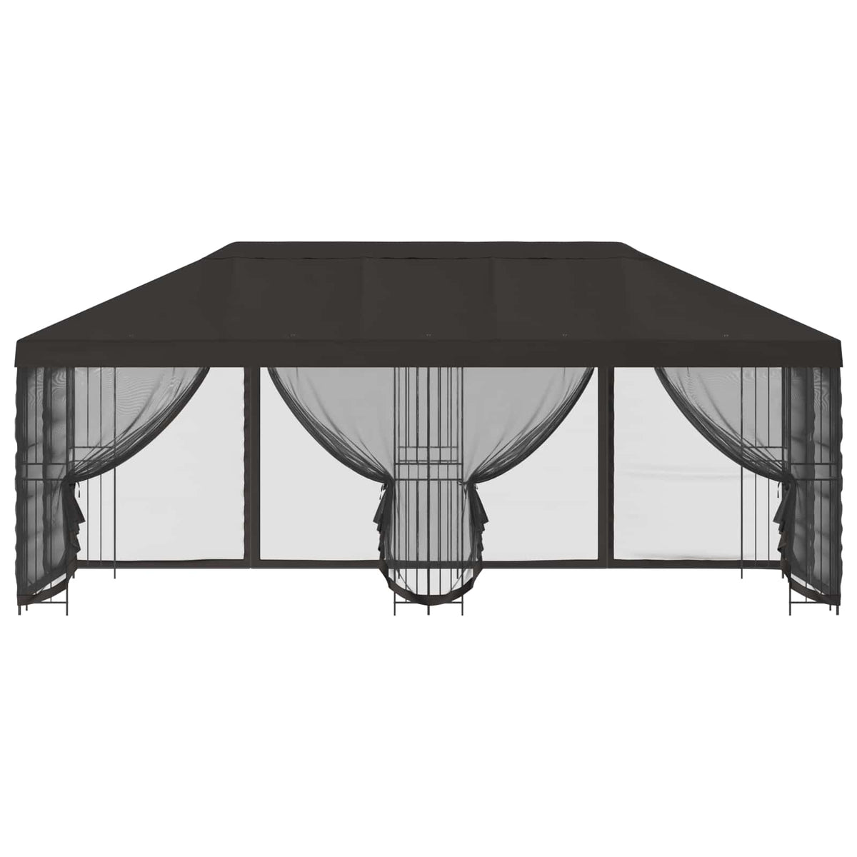 vidaXL Garden Gazebo with Sidewalls 6 x 3 m Anthracite 3