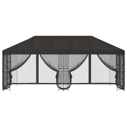 vidaXL Garden Gazebo with Sidewalls 6 x 3 m Anthracite 3