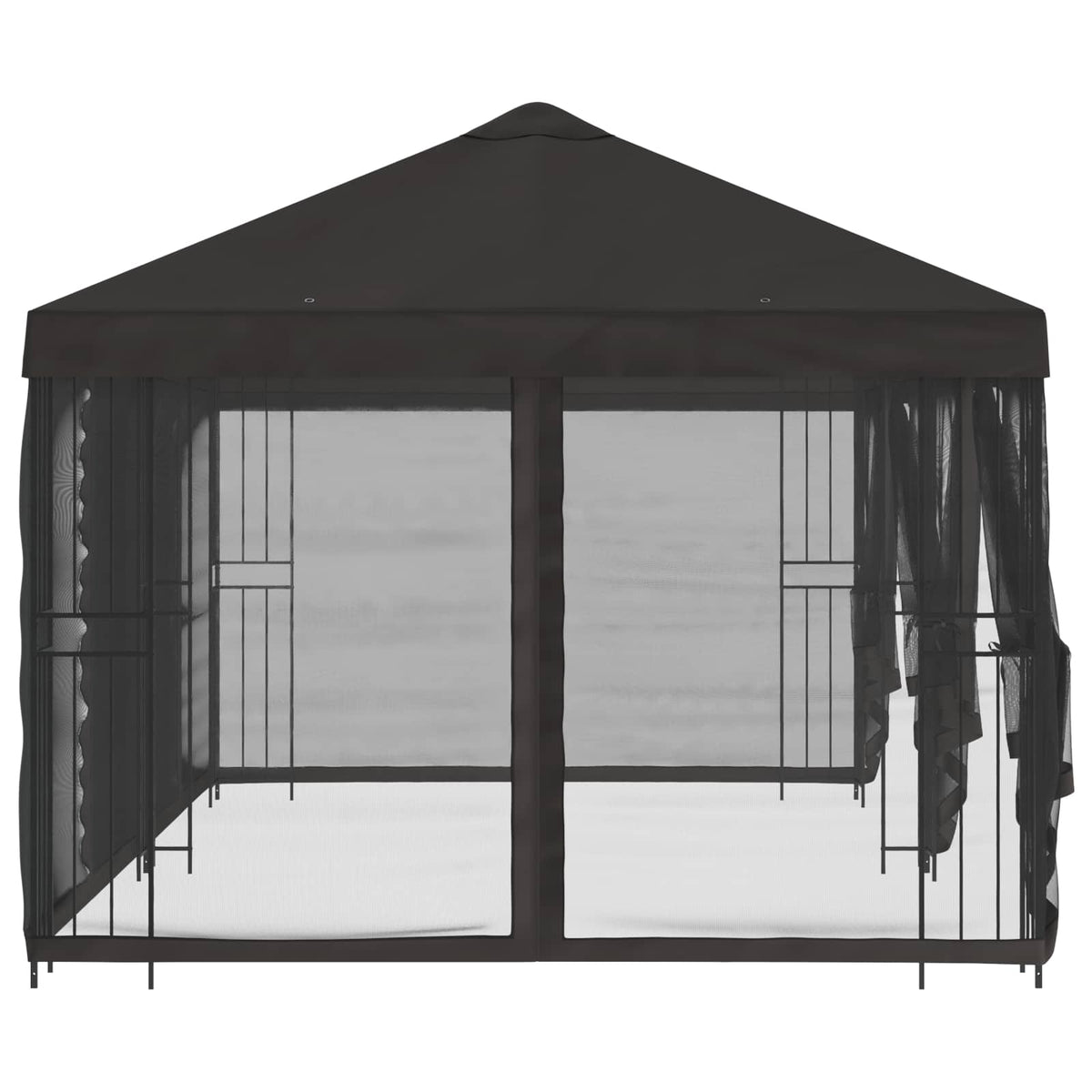 vidaXL Garden Gazebo with Sidewalls 6 x 3 m Anthracite 4