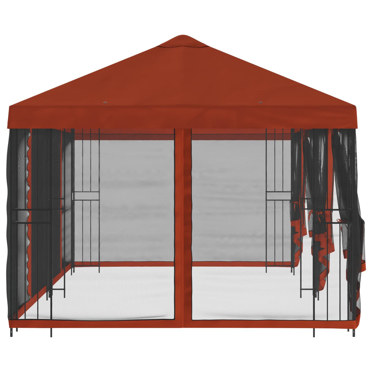 vidaXL Garden Gazebo with Sidewalls 6 x 3 m Terracotta 4