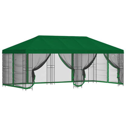 vidaXL 6 x 3 m Green Polyester and Steel 190 gsm 2