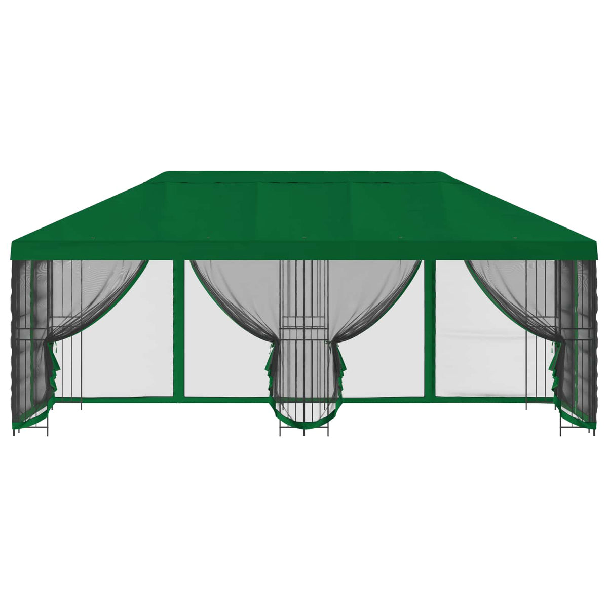 vidaXL 6 x 3 m Green Polyester and Steel 190 gsm 3