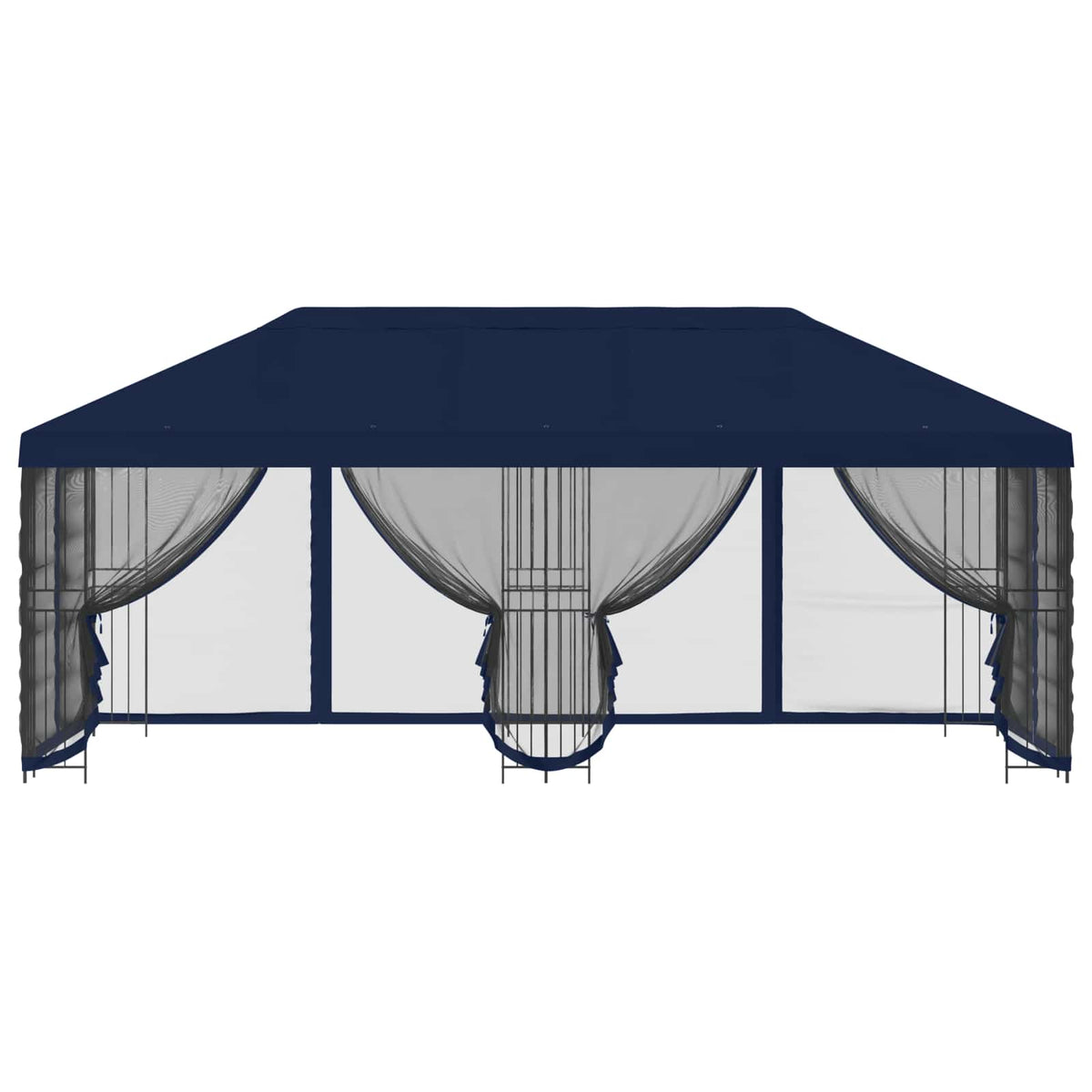 vidaXL 6 x 3 m Blue Polyester and Steel 190 gsm 3