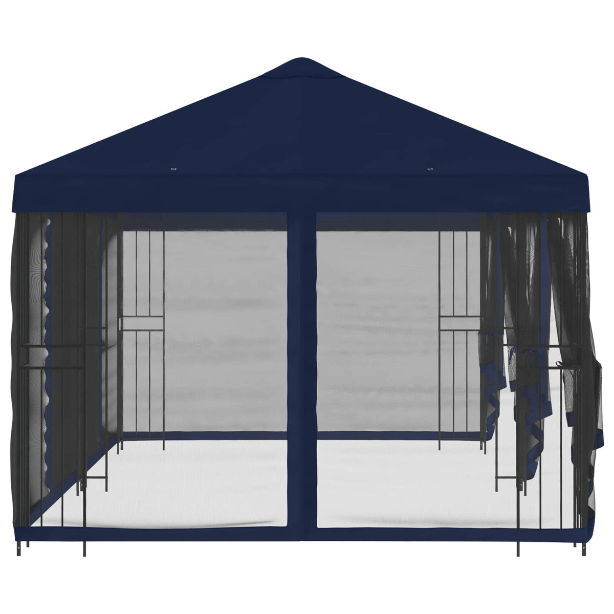 vidaXL 6 x 3 m Blue Polyester and Steel 190 gsm 4