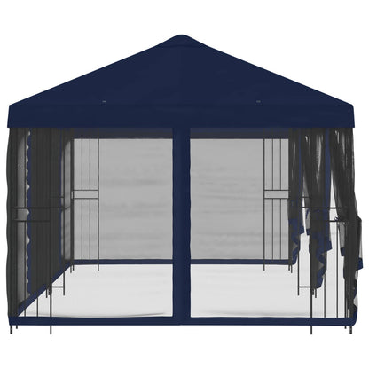 vidaXL 6 x 3 m Blue Polyester and Steel 190 gsm 4