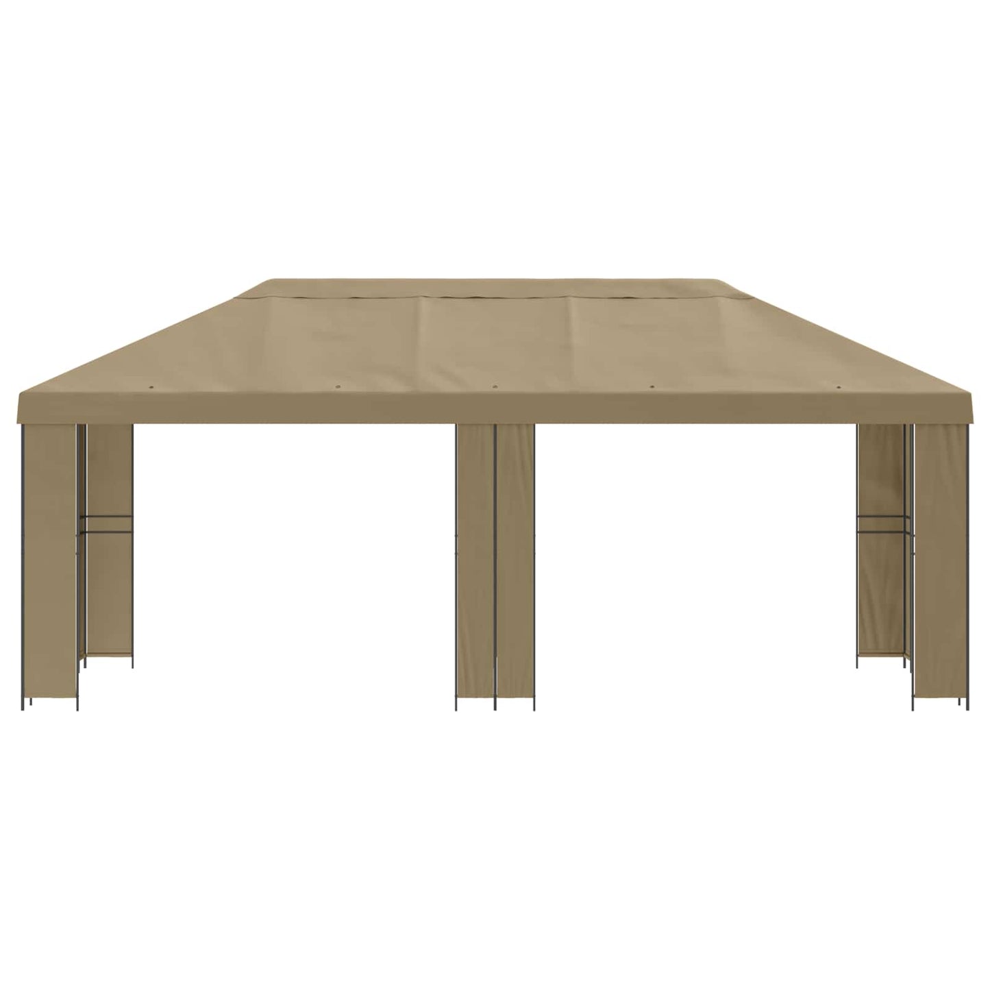 vidaXL Garden Gazebo 6 x 3 m Beige Polyester and Steel 190 gsm 3