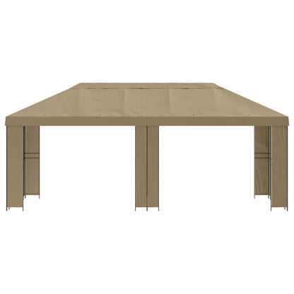 vidaXL Garden Gazebo 6 x 3 m Beige Polyester and Steel 190 gsm 3