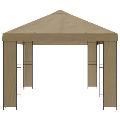 vidaXL Garden Gazebo 6 x 3 m Beige Polyester and Steel 190 gsm 4