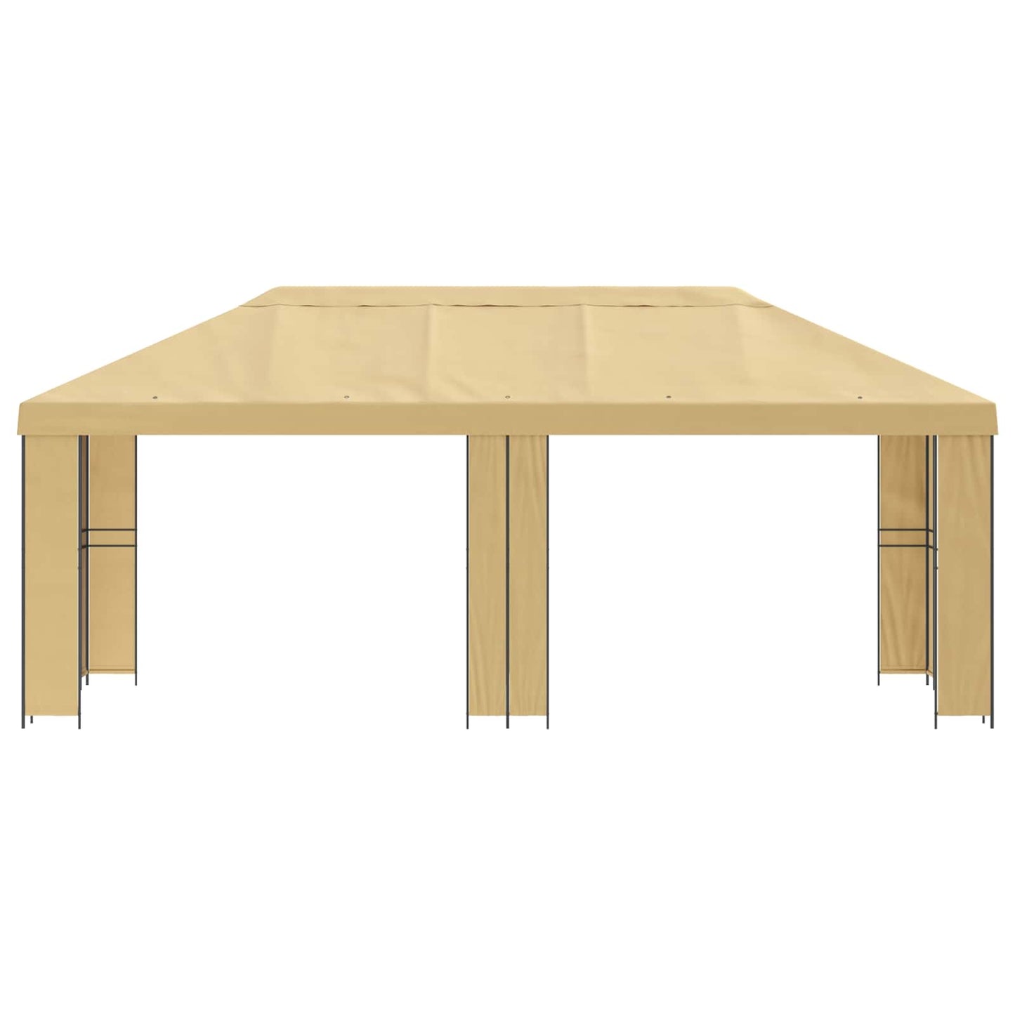 vidaXL Garden Gazebo 6 x 3 m Cream Polyester and Steel 190 gsm 3
