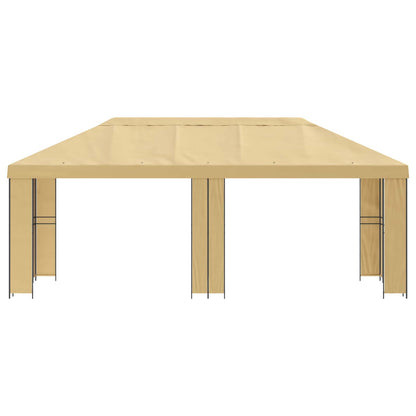 vidaXL Garden Gazebo 6 x 3 m Cream Polyester and Steel 190 gsm 3