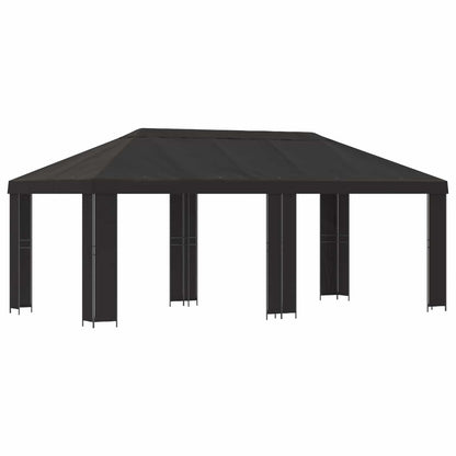 vidaXL Garden Gazebo 6 x 3 m Anthracite Polyester and Steel 190 gsm 2