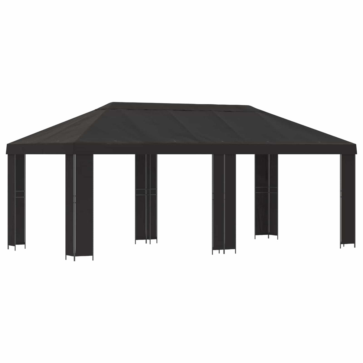 Garden Gazebo 6 x 3 m Polyester and Steel 190 gsm Anthracite