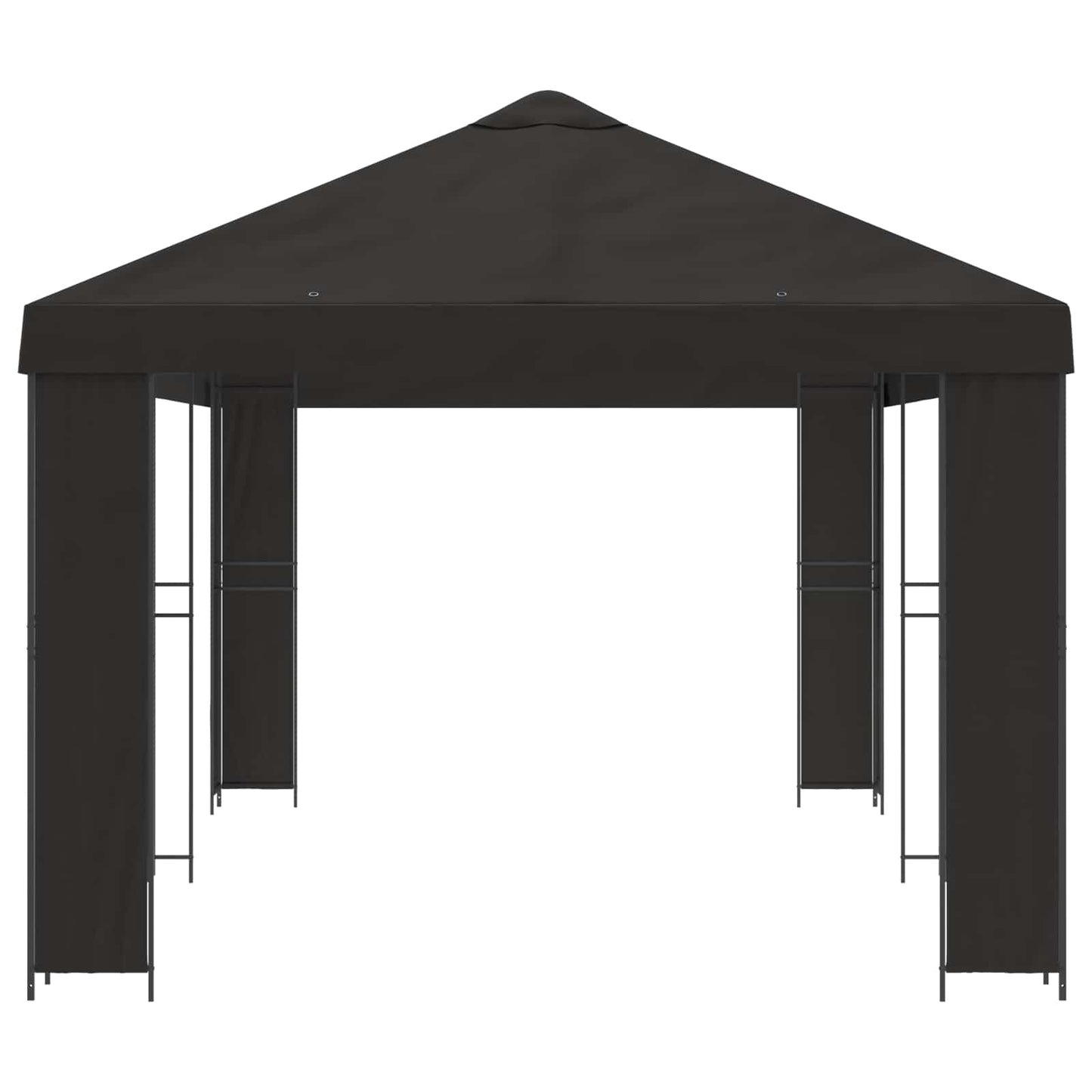 vidaXL Garden Gazebo 6 x 3 m Anthracite Polyester and Steel 190 gsm 4