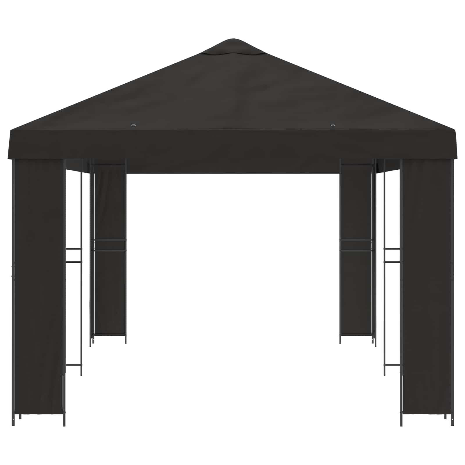 vidaXL Garden Gazebo 6 x 3 m Anthracite Polyester and Steel 190 gsm 4
