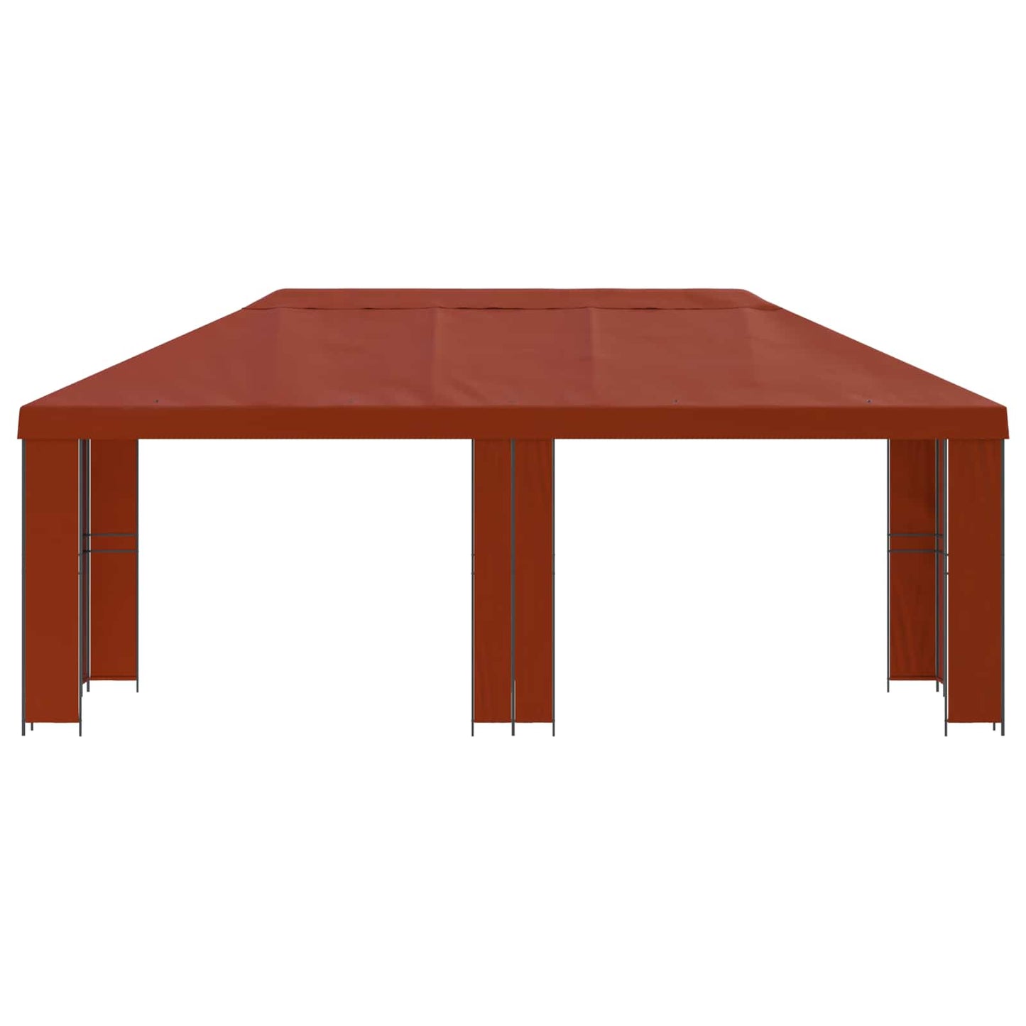 vidaXL Garden Gazebo 6 x 3 m Terracotta Polyester and Steel 190 gsm 3