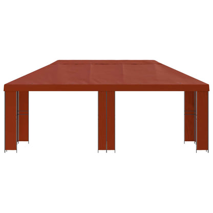 vidaXL Garden Gazebo 6 x 3 m Terracotta Polyester and Steel 190 gsm 3