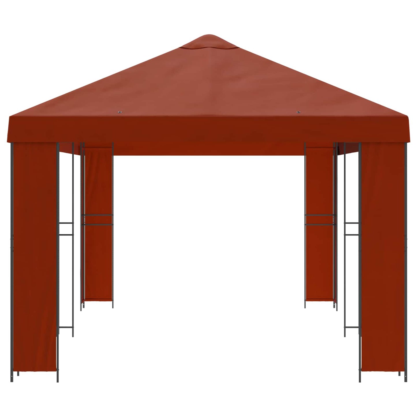 vidaXL Garden Gazebo 6 x 3 m Terracotta Polyester and Steel 190 gsm 4