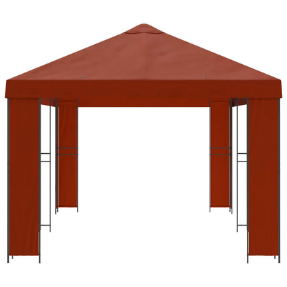 vidaXL Garden Gazebo 6 x 3 m Terracotta Polyester and Steel 190 gsm 4