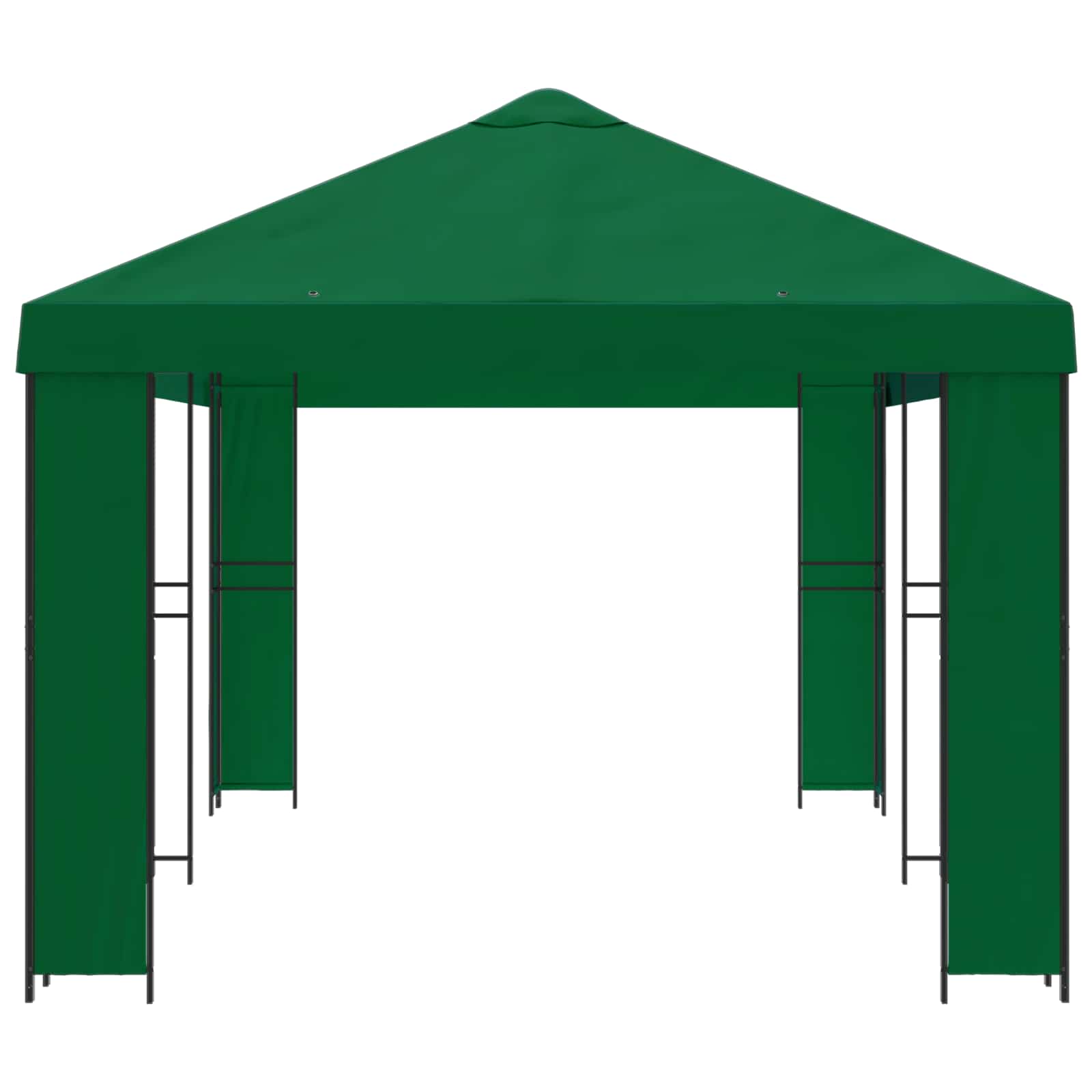 vidaXL Garden Gazebo 6 x 3 m Green Polyester and Steel 190 gsm 4