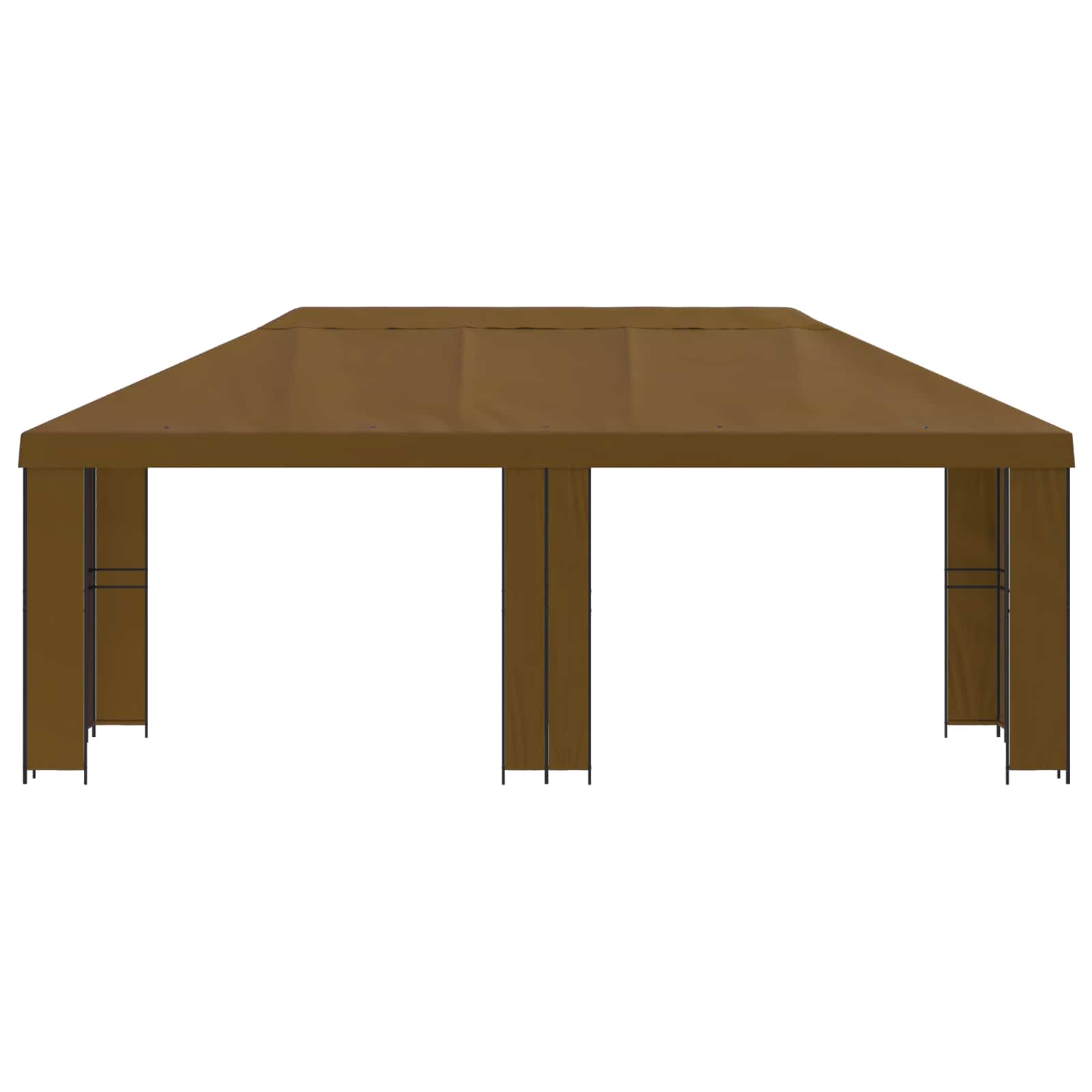 vidaXL Garden Gazebo 6 x 3 m Taupe Polyester and Steel 190 gsm 3