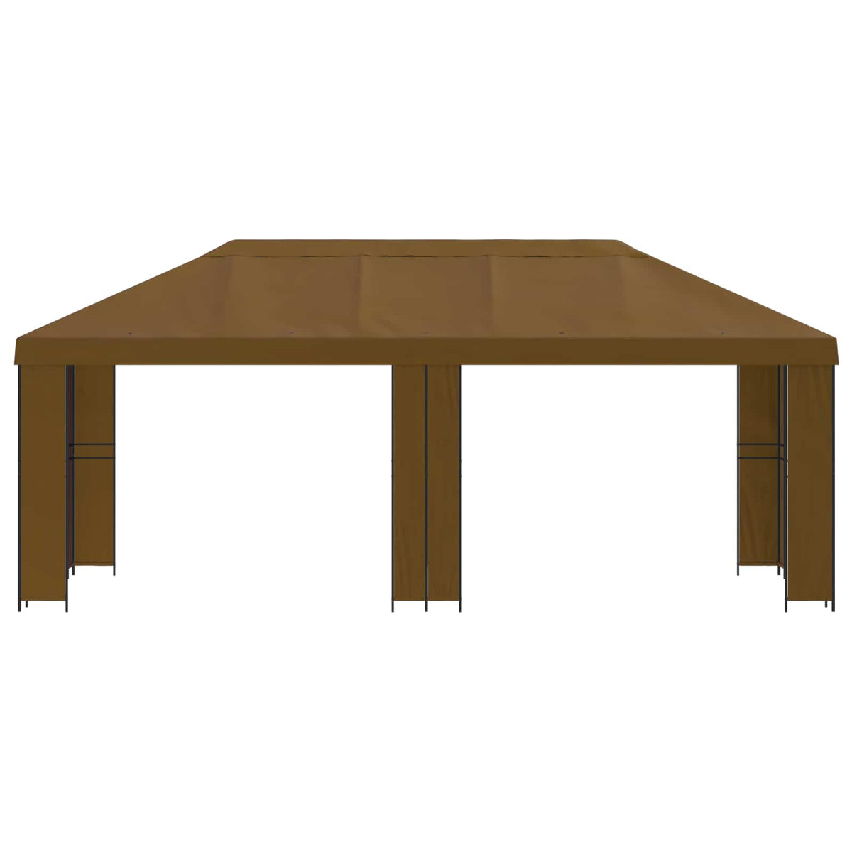 Garden Gazebo 6 x 3 m Polyester and Steel 190 gsm Taupe
