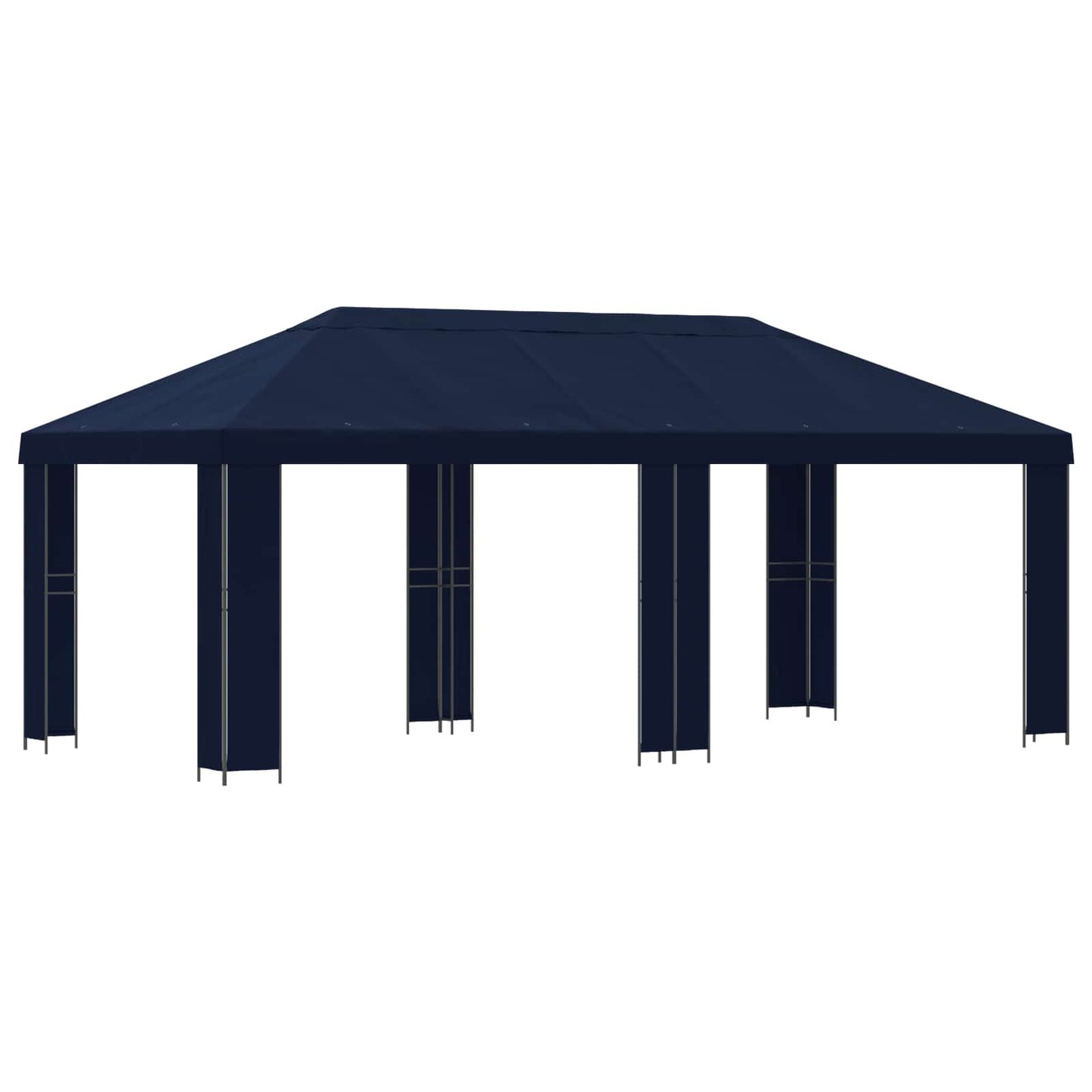 vidaXL Garden Gazebo 6 x 3 m Blue Polyester and Steel 190 gsm 2
