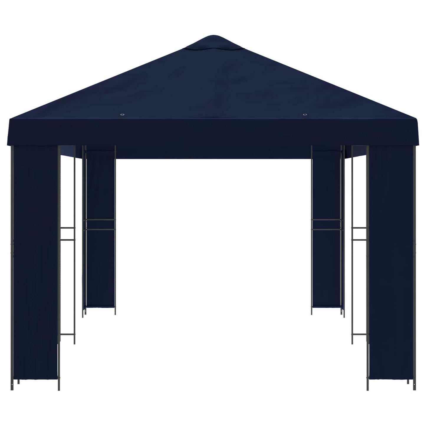 vidaXL Garden Gazebo 6 x 3 m Blue Polyester and Steel 190 gsm 4