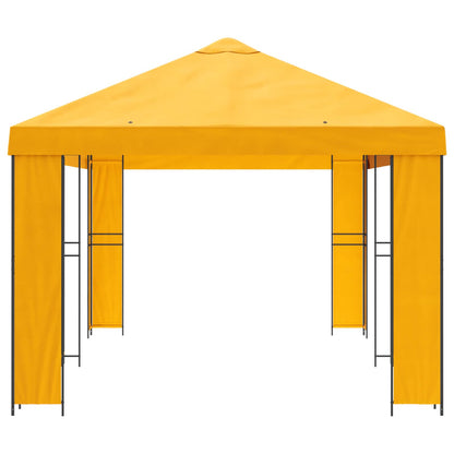 vidaXL Garden Gazebo 6 x 3 m Yellow Polyester and Steel 190 gsm 4