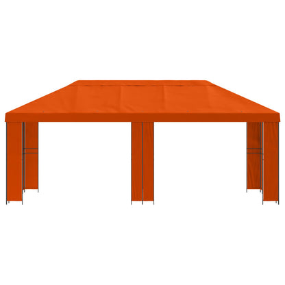 vidaXL Garden Gazebo 6 x 3 m Orange Polyester and Steel 190 gsm 3