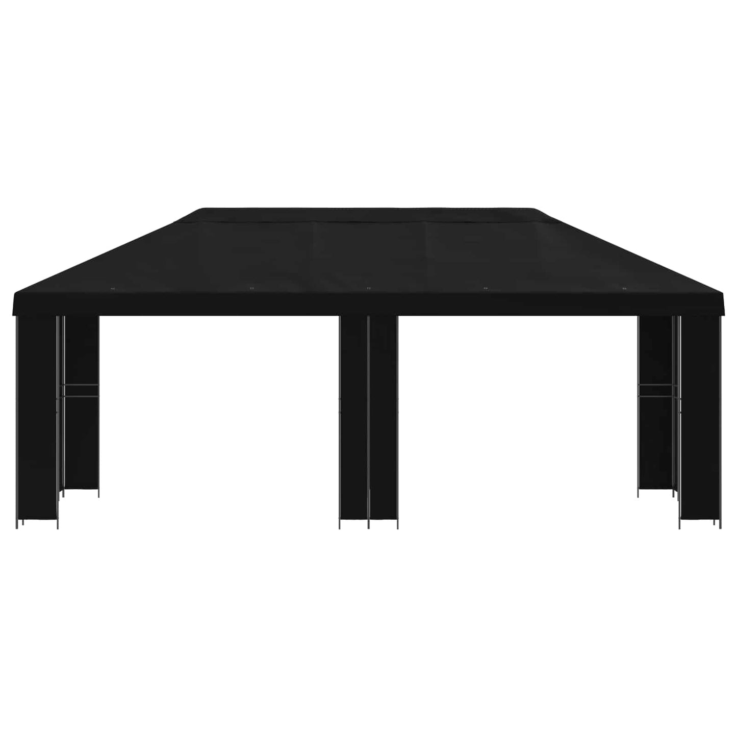 vidaXL Garden Gazebo 6 x 3 m Black Polyester and Steel 190 gsm 3