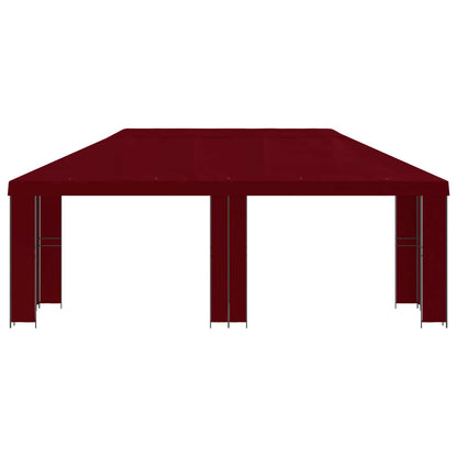 vidaXL Garden Gazebo 6 x 3 m Burgundy Polyester and Steel 190 gsm 3